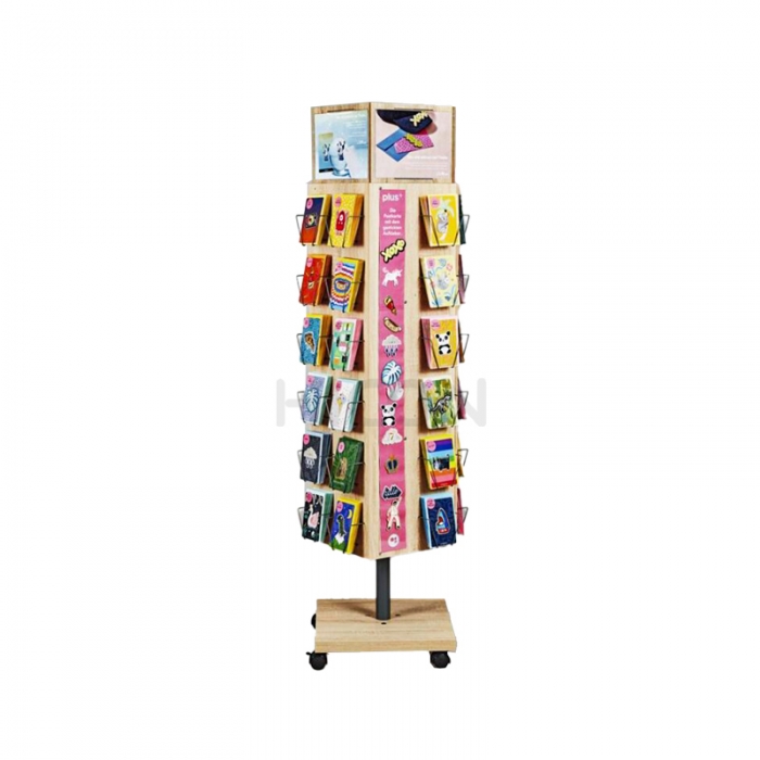 4-Way greeting card Stand Retail Retail Gift Card Display Stand (2)