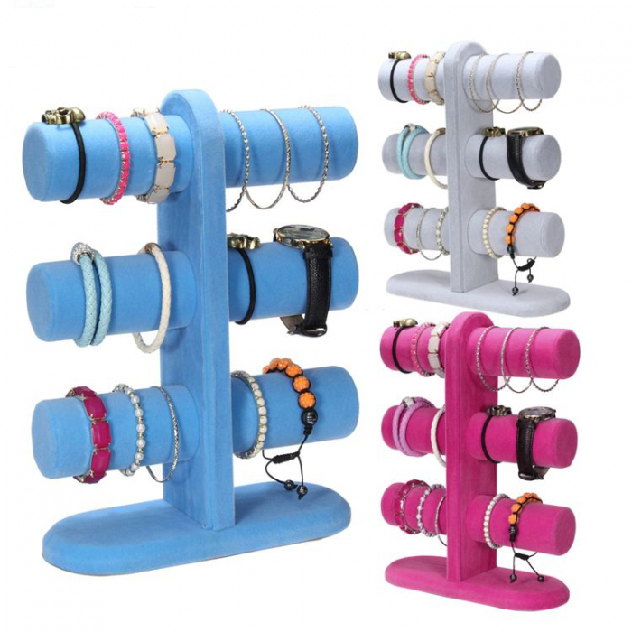 ရောင်စုံ EVA သီးသန့်လုပ်ငန်းသုံး လက်ဝတ်ရတနာအရောင်းဆိုင် Display Rack For Hand Chain (၁) ခု၊