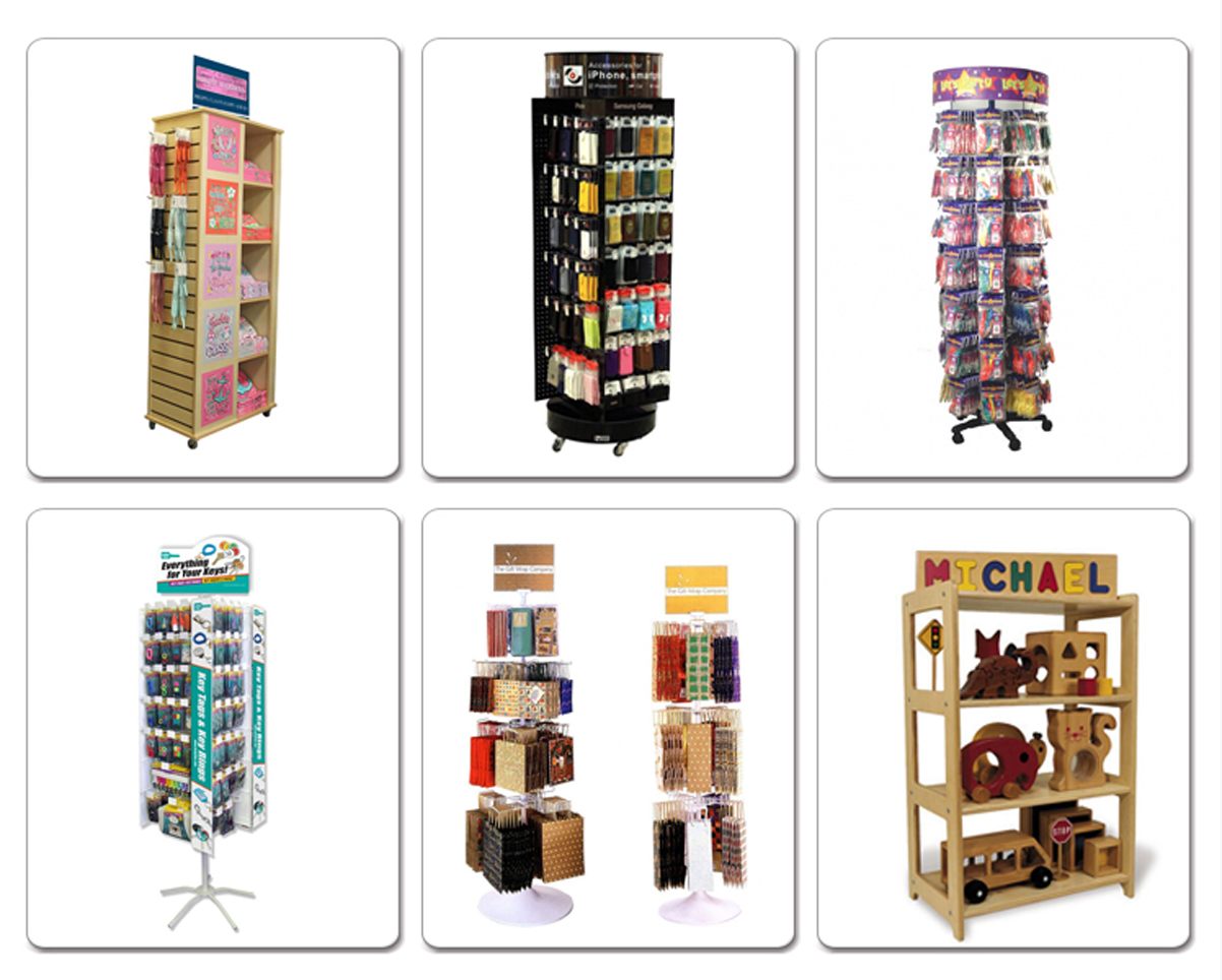 Présentoir commercial de ballons de magasin de jouets de cadeaux d'enfants de plancher d'affichage (1)