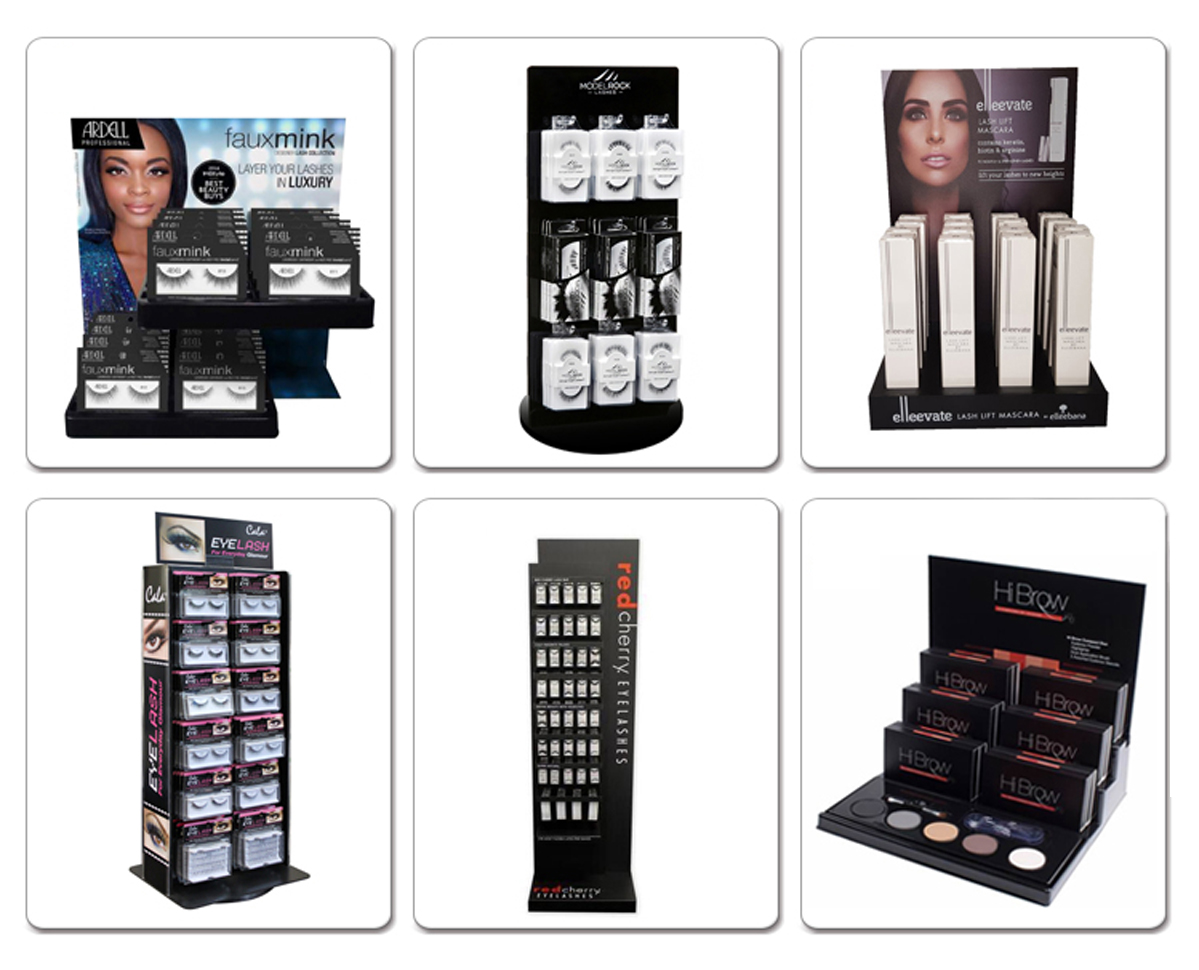 Create Beauty Strip False Eye Lash Box Retail Desktop Acrilic Lash Display (3)