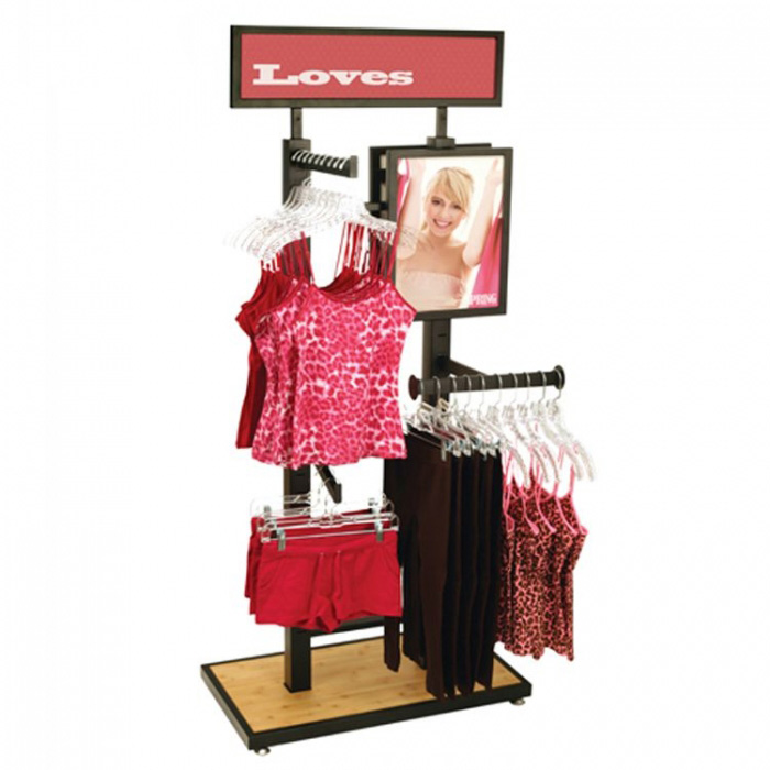 Custom Most Comfortable Women's Underwear Boutique Clothing Display Rack (3)