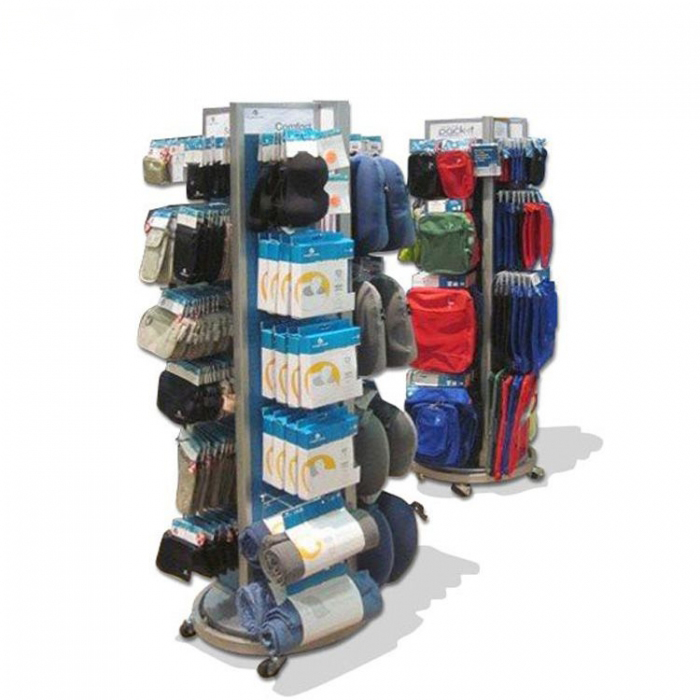 Elegant Custom Floor White Metal Bag Display Stand Handbags (3)