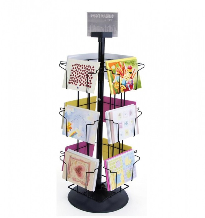 Fresh Appreance Tabletop Card Rack Countertop Greeting Card Display Stands (၃)ခု၊