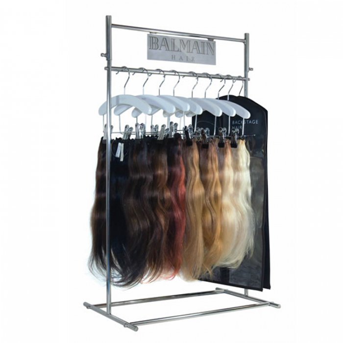 Tregoni vëmendje Shtesë flokësh metalike të banakut në dyqane (1)