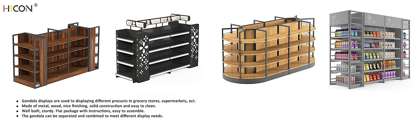 Grand 4-Tiers Brown Wooden Departmental Store Racks Price (3)