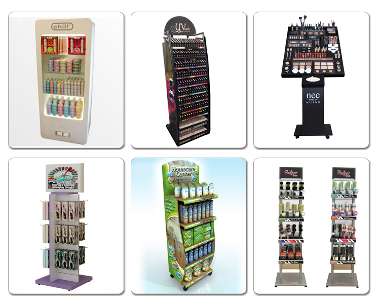 Tabangi Ka sa Pagbaligya sa Propesyonal nga Wood Acrylic Cosmetic Makeup Product Display Stand (4)