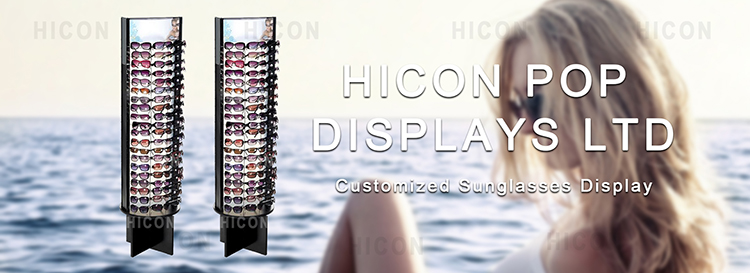 Nce Kev Muag Khoom Los Ntawm Kev Tsim Lag Luam Lag Luam Lag Luam Custom Sunglass Display Stands (3)