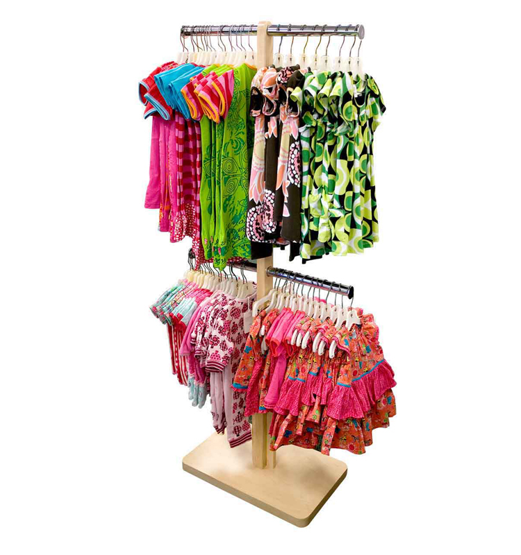 Barneklær-butikk Babyklær-butikk Utstillingsstativ for treklær (5)