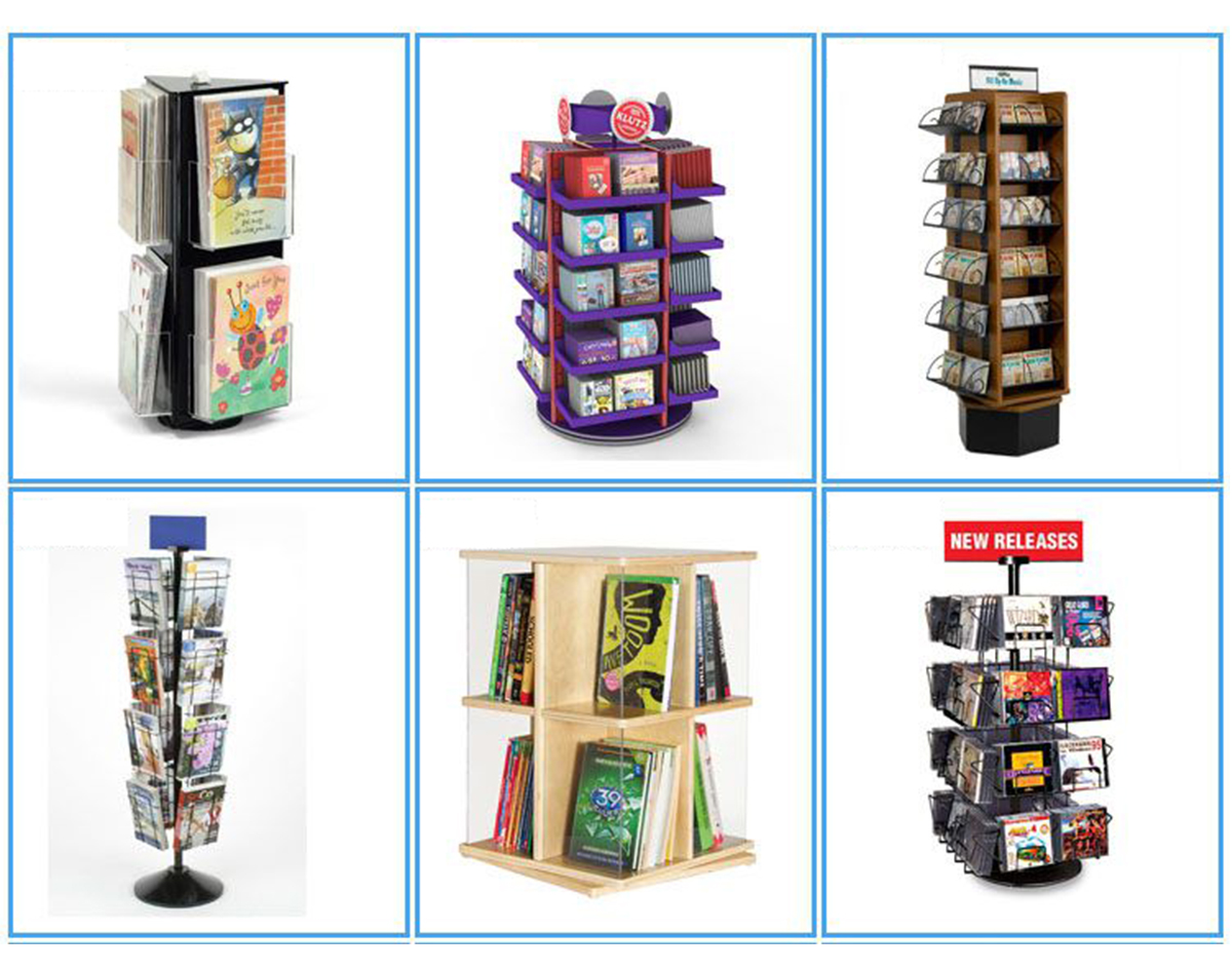 Pika e blerjes Mbështetje për ekranin e broshurave të ekranit të librave komik për dyqan me pakicë (4)