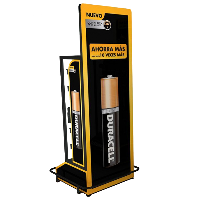 Популарен прилагоден кабинет за прикажување на метална батерија на подот со безбедносна врата (3)