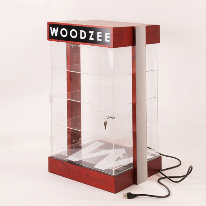 Red Wood Sunglasses Display Ideas Holder Price With Backlight (1)