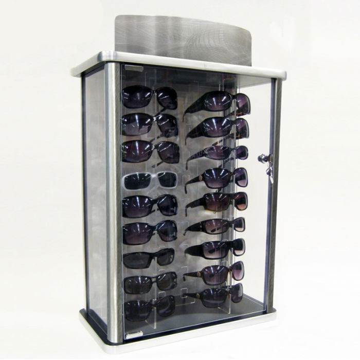 Maloobchodní prodejna Akrylátové dveře Pultový displej na sluneční brýle se zámkem (2)