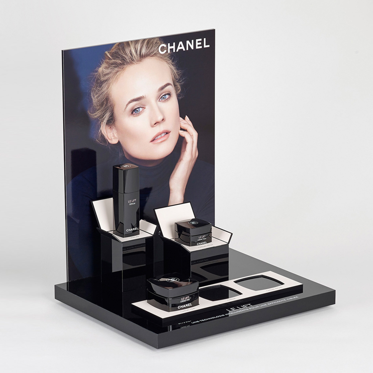Unikalne wyposażenie sklepów detalicznych z makijażem Sprzęt do ekspozycji kosmetyków na blacie (3)