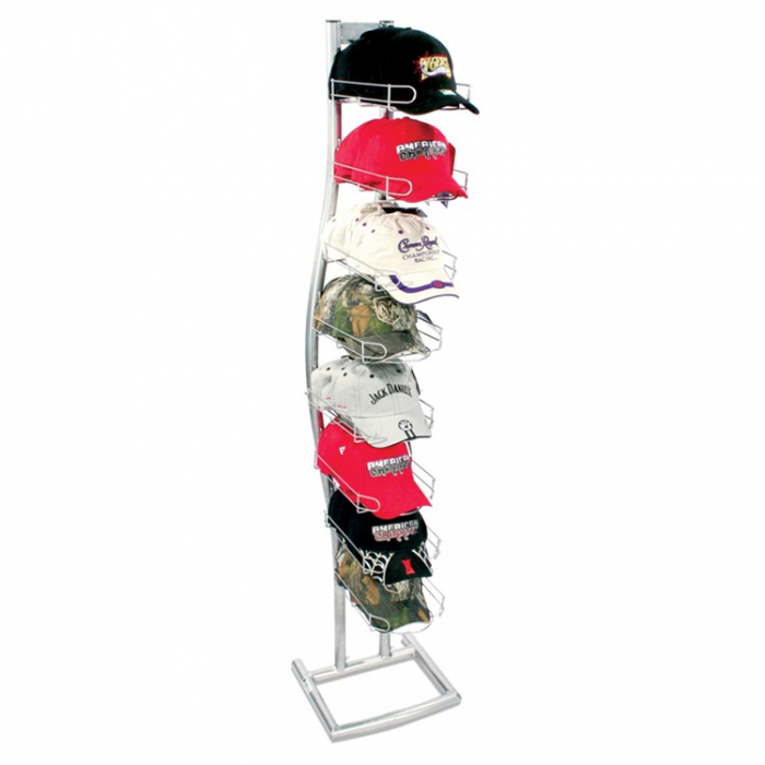 رفوف الأسلاك قبعة بيسبول حامل قبعة عرض الرف للقبعات متجر بيع بالتجزئة (1)