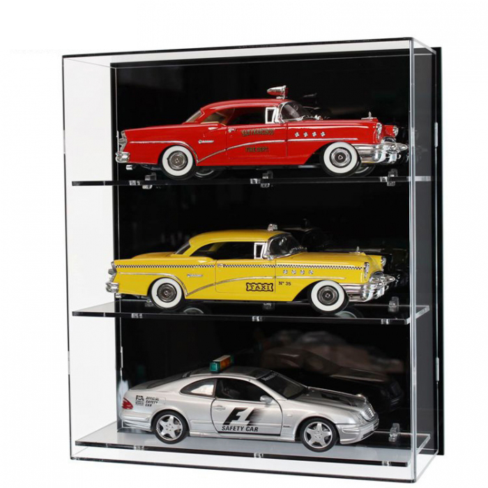 3-Layers Clearly Acrylic Toy Car Collection Counter Top Display Case (2)