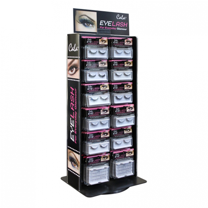 8 Layers Rotating 4-Way Hook Hanging Wholesale Metal Eyelash Display Rack (2)