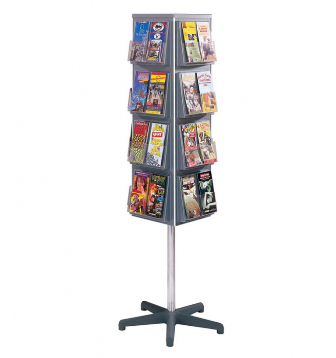 A4 Portable Magazine Brochure Holder Floor Stand Magazine Brochure Display (2)