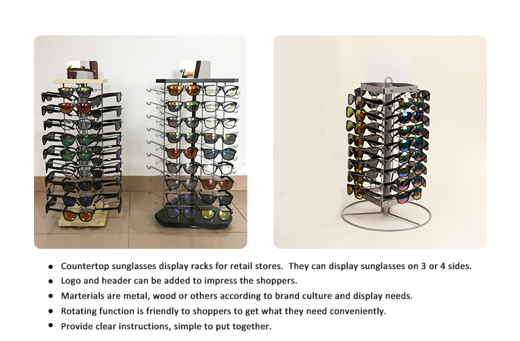 Acrylic Sunglasses Retail Display Stand For Sale With LED Lighting (3)