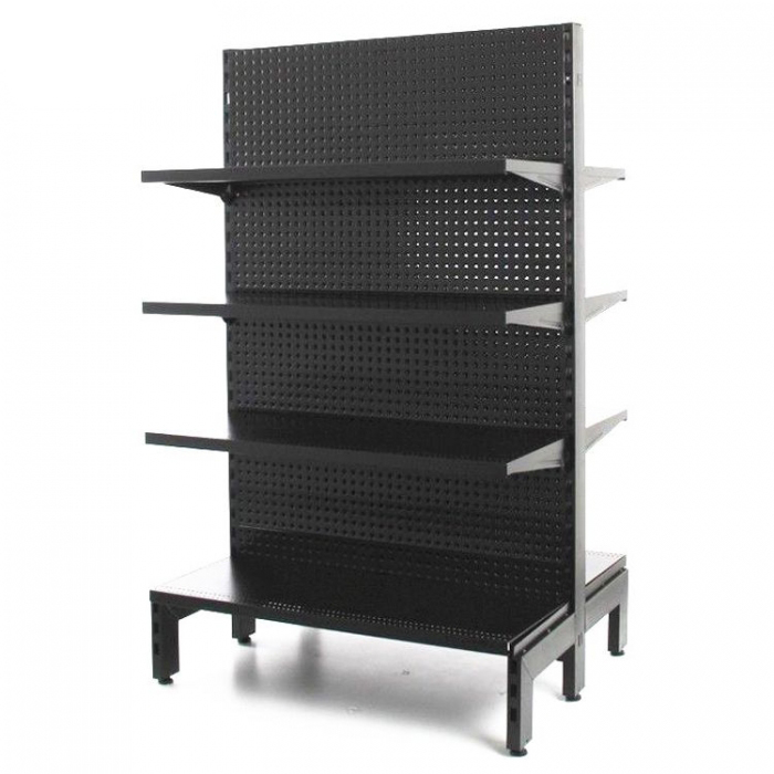 Attractive-Blue-Metal-Floor-Pegboard-Panels-Exhibit-Display-Racks-2