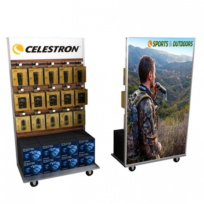 Attractive Moveable Customized Metal Telescope Display Rack For Retail Store (1)