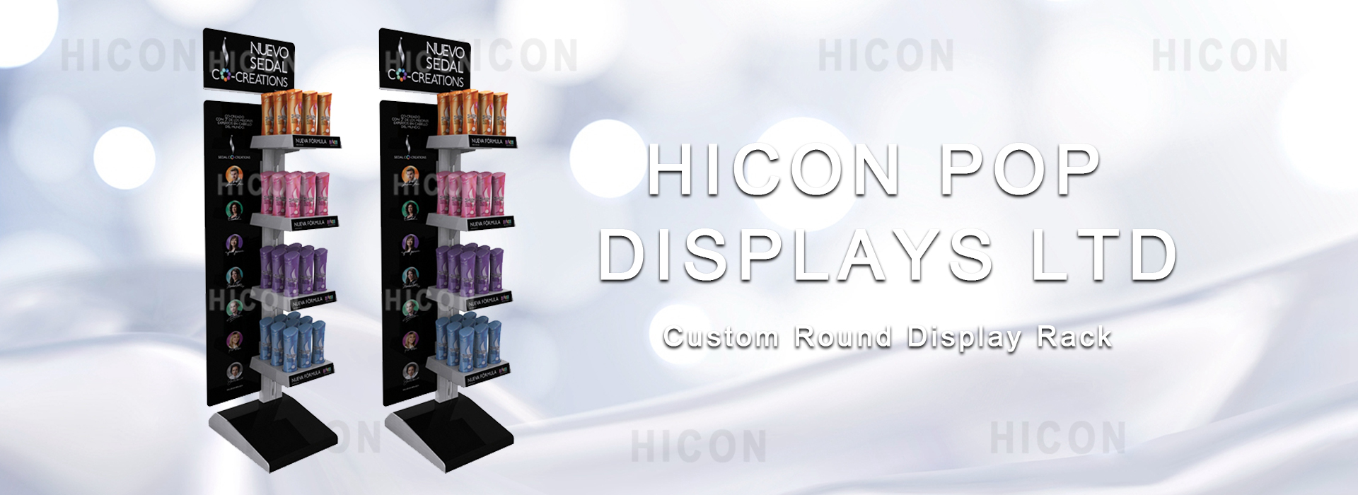 Beauty Bar Counter Top Rotating 4-Way Acrylic Opi Nail Polish Display Rack (3)