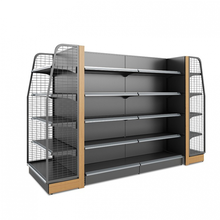 Black Metal Shop Racks (2)