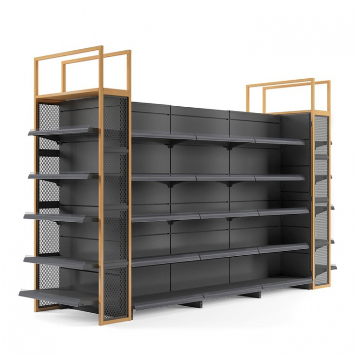 Black Metal Supermarket Display Racks (1)