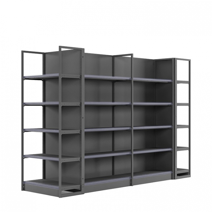 Black Metal Supermarket Display Racks (2)