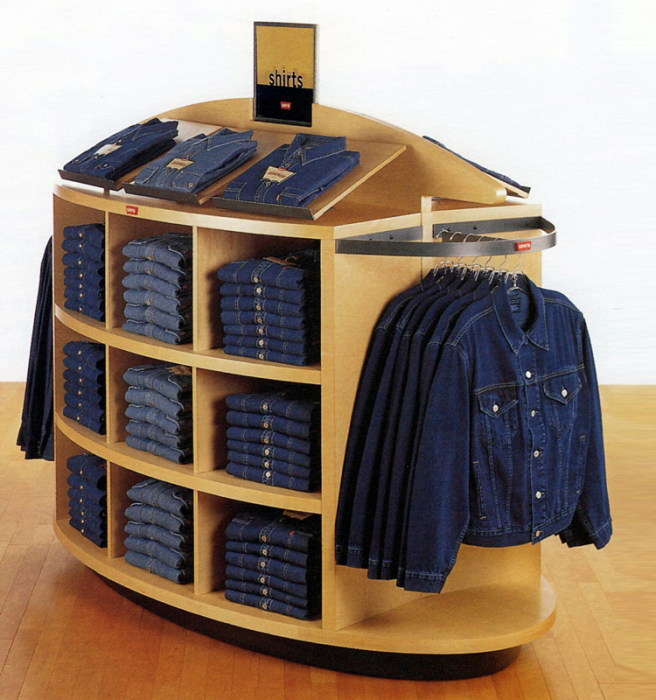 Clothing Lingerie Store Garment Display Furniture Clothes Display Stand (1)