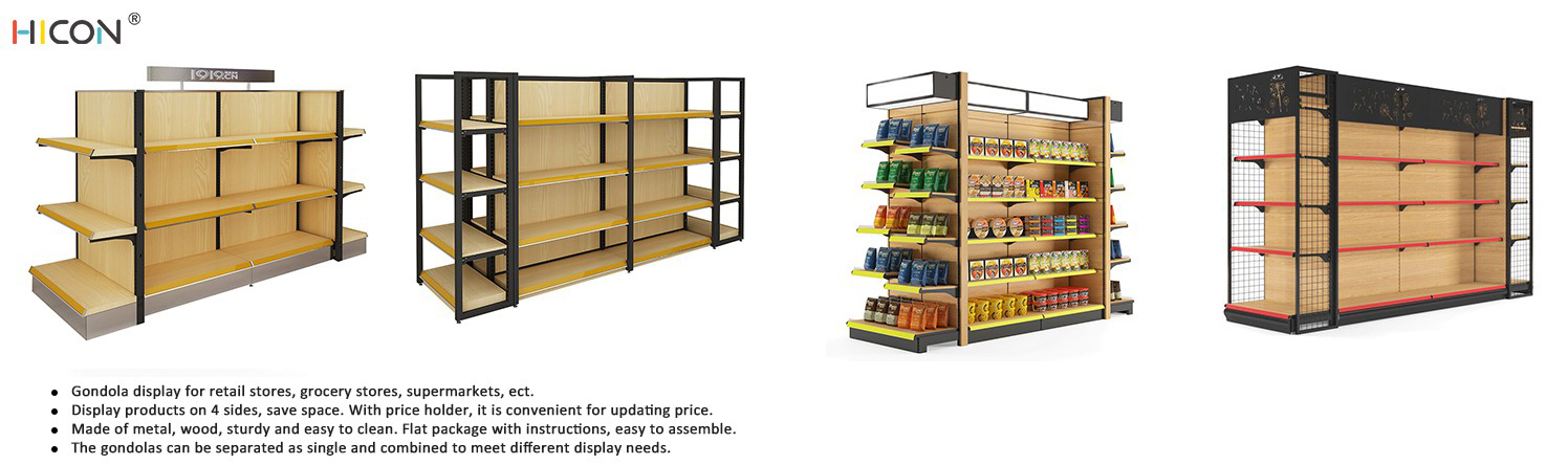 Combined Floor Brown Wood Retail Store Display Racks For Sale (3)