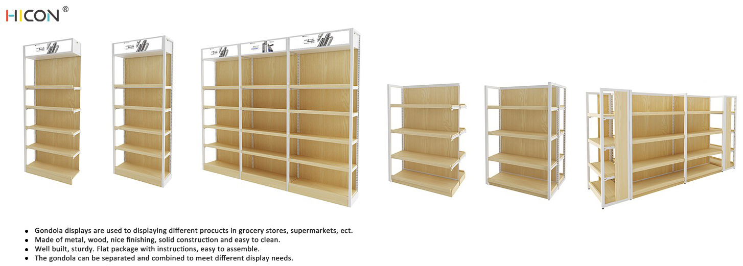 Combined Large Floor Brown Wood Baby Store Display Racks (3)