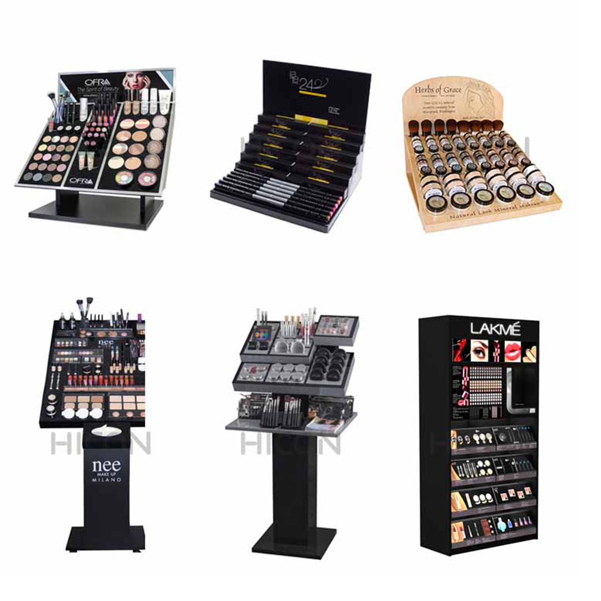 Cosmetic Beauty Display Racks Custom Logo 7-Layer Display For Cosmetics -8