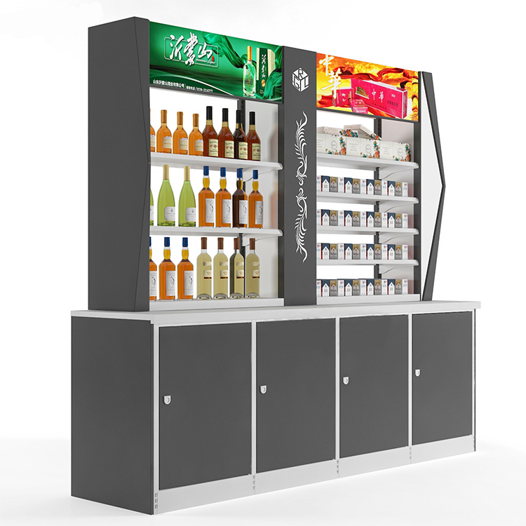 Cost Effective Black Metal Gondola End Supermarket Store Shelving (5)