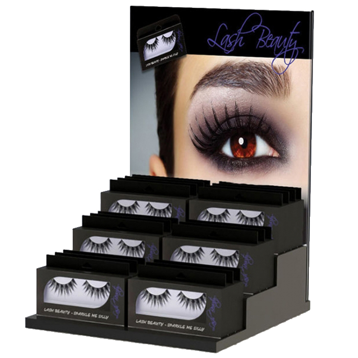 Create Beauty Strip False Eye Lash Box Retail Desktop Acrylic Lash Display (2)