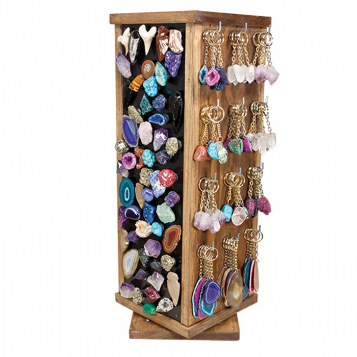 Create Extra Value Custom 4-Way Gifts Keychains Countertop Spinner Display Rack (3)