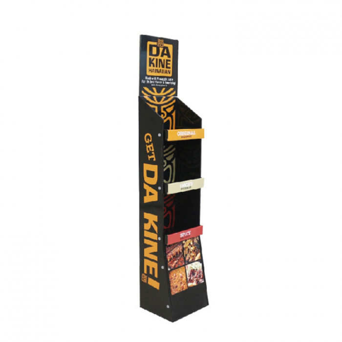 Custom 3 Tiered Cardboard Snack Food Display Stands Meet Your Specific Size (1)