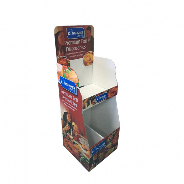 Custom 3 Tiered Cardboard Snack Food Display Stands Meet Your Specific Size (4)