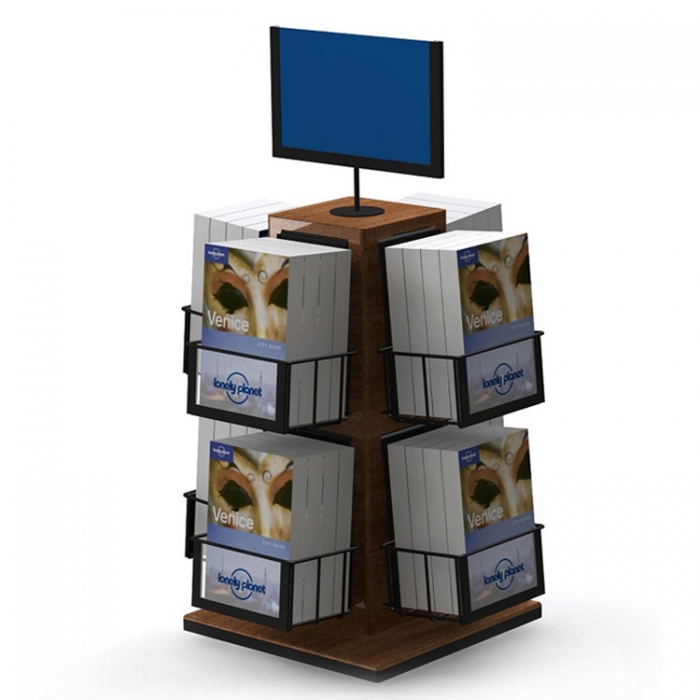 Custom 4-Way Rotatable Countertop Greeting Gift Card Display Stand (3)