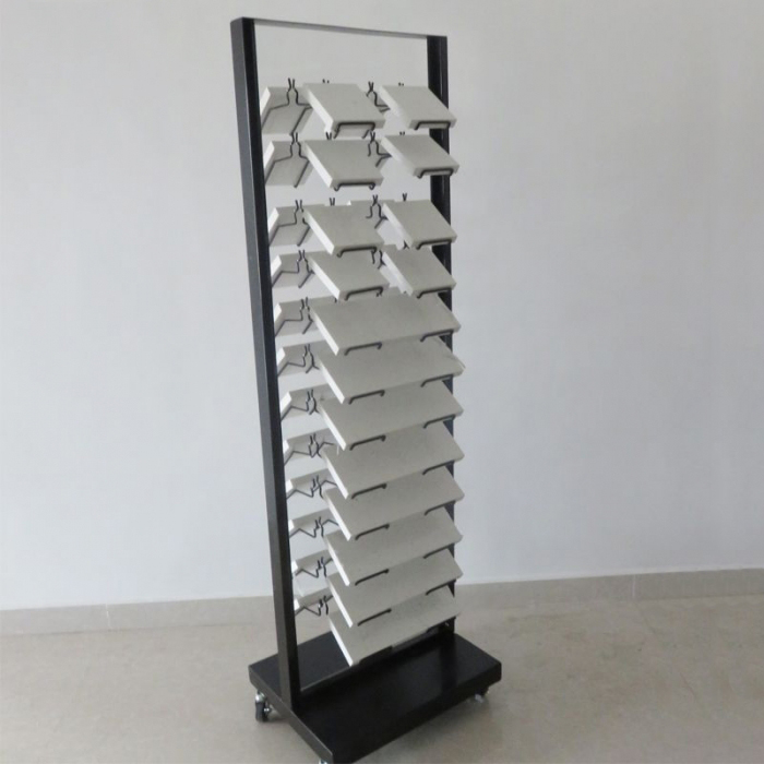 Custom Showroom Durable Retail Stone Tile Display Stand (3)