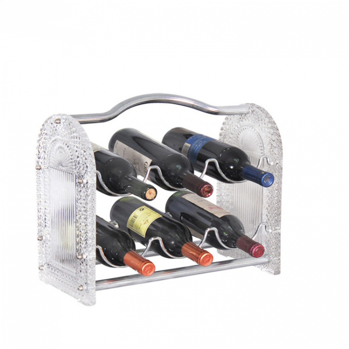 Delicate Customized Counter Top Wine Display Rack In Liquor Store (2)