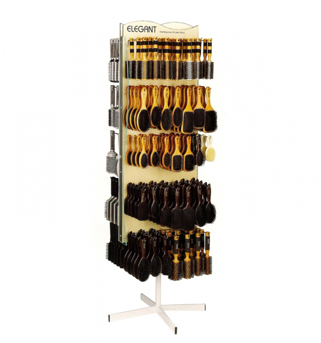 Double Sided Rotatable Hanging Hair Products Comb Brush Display Stands (1)