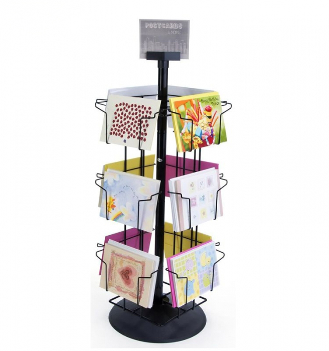 Fresh Appreance Tabletop Card Rack Countertop Greeting Card Display Stands (3)