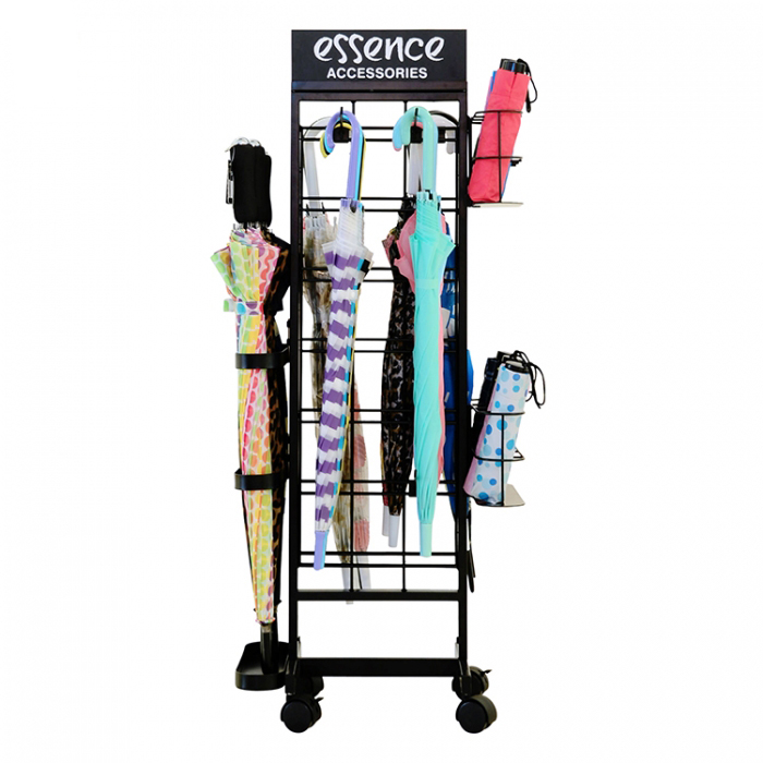 Get Notice Floor Metal Umbrella Merchandising Display Racks Stand (1)