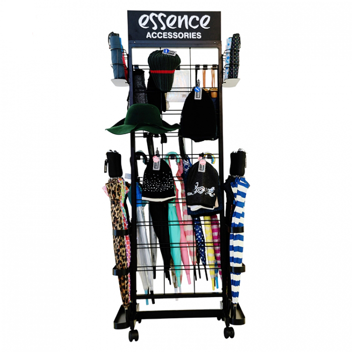 Get Notice Floor Metal Umbrella Merchandising Display Racks Stand (2)