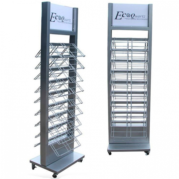 Good-Looking Movable Floor Silver Ceramic Tiles Display Stand Price (1)