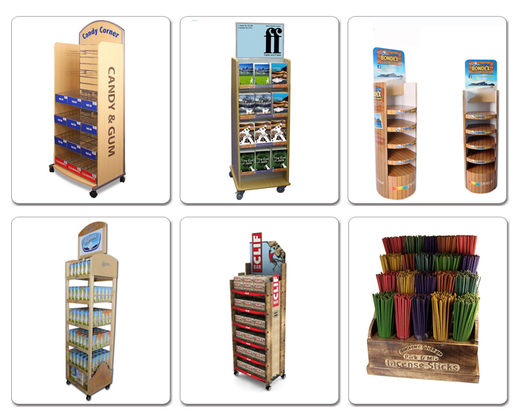Help You Sell In Retail Store Wooden POP Bakery Display Stands (2)