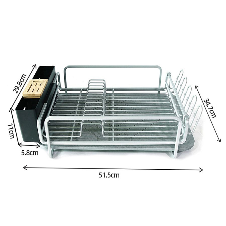 Kitchen Organizer Diatom Mud Draining Board Dish Drying Rack Steel Dish Drainer (6)