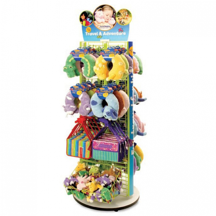 Rack Customized Green Metal Gift Shop Ideas Floor Display Rack (2)