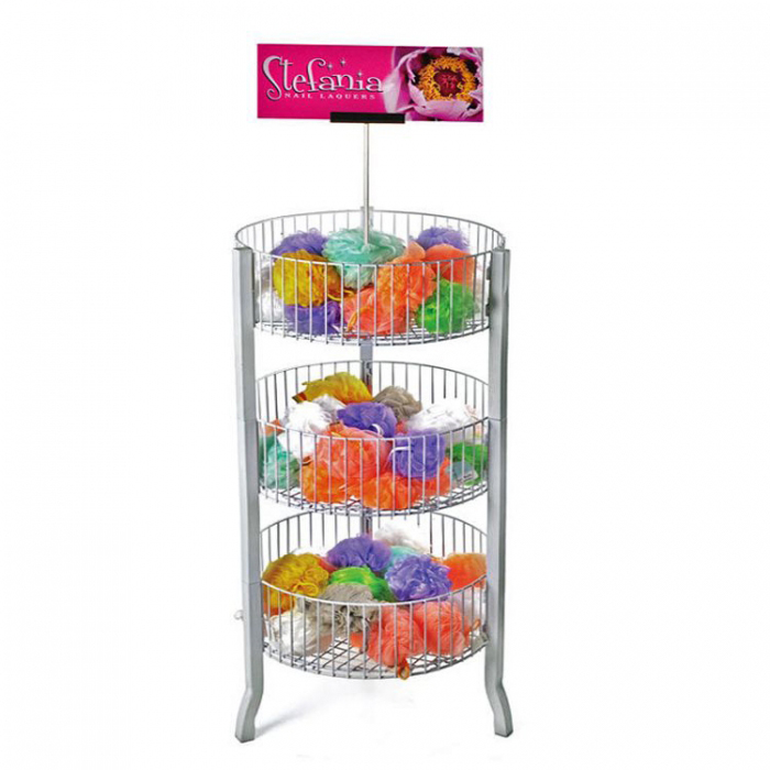 Rack Customized Green Metal Gift Shop Ideas Floor Display Rack (3)