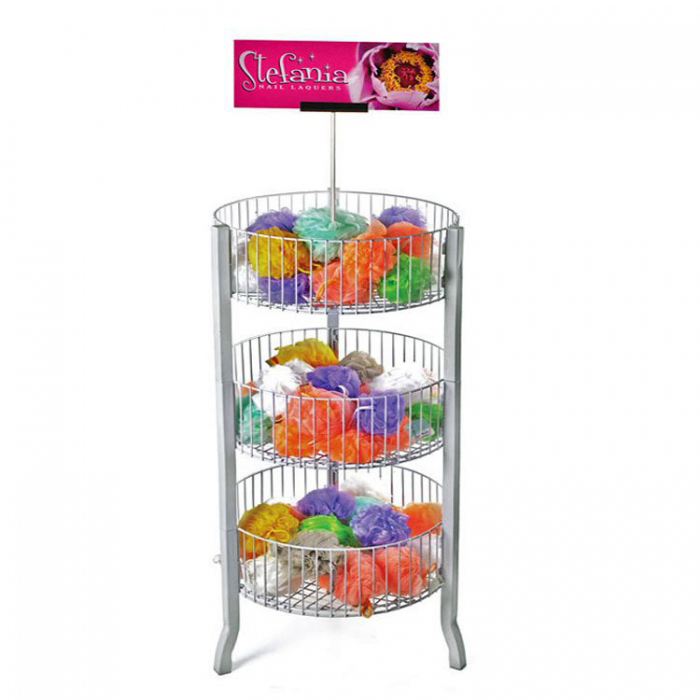 Lovely Customized Green Metal Gift Shop Ideas Floor Displays Rack (3)